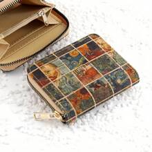 Poșetă ocazională Femei Portofel lung retro Suport card Portofel clasic pentru telefon Portofel mic de modă Portofel ușor Poșetă scurtă Organizator cu fantă pentru card Portofel Boho Portofel multifuncțional Poșetă mare Poșetă practică multistrat Portofel drăguț pentru doamnă/pentru femeie absolventă/pentru studenți Afaceri/navetă/muncă/birou Pentru carte de credit/carte de identitate/bani/numerar/carte de pașaport Moda vintage portabil Multifuncțional