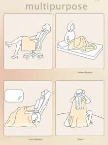 1 Piece Personalized Soft Baby Blanket, Custom Embroidered Baby Name, Christmas Gift, Custom Blanket, Personalized Blanket For Girl, Gift For Boy, Gift For Family - Multicolor - View 9