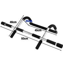 Pull Up Bar Doorway Fitness Home Gym Chin Up Bar Exercise Strength Work Out Dips, With Non-Slip Foam Grips, Perfect For Home Gym & Strength Training - Black - View 2