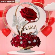 Mother's Day Flowers, Rose Gifts For Mom, Acrylic Eternal Rose, Present For Mom From Daughter And Son, 2D Flat, No Electricity Required, For Rose Gift For Mom, Wife Birthday Gift For Wife, A Woman's Best Friend And Girlfriend, Suitable For Valentine's Day, Thanksgiving, Mothers Gifts Day, For Home, Bedrooms, Tabletop Decor, Home Decor