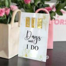 1 套/3 种款式 DIY 婚礼倒计时装饰、家居装饰、婚礼桌面摆件