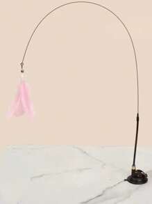 1Pc Cat Teasers Stick Interactive Toys, Pet Feather Bell Refill Replacement Catcher Product For Cat Exercise Self-Entertainment,With Suction Cup,Handheld Teaser Stick,Cat Mom,Dog Mom,Catlover,Doglover, Best Cat Mom ,Best Dog Mom,Cool - Multicolor - View 11