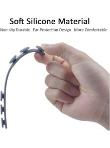 3pcs Silicone Face Mask Ear Hooks, Mask Strap Adjuster Extender Buckle Clip Holder To Prevent Ear Pain, Adjustable