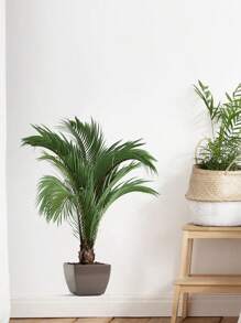 1pc Home Decorations Classic Style Green Potted Plant Wall Sticker, For Office, Bedroom, Living Room And Entrance, Self-Adhesive PVC Decor - Fashionable Plant Wall Mural, Wall Decal, Vinyl Decal For Home Decorations, Wall Decoration Items Refresh Your Home Gifts Birthday Graduation Room Decor Bathroom Decor Bedroom Decor Room Decoration Stuff Living Room Decor House Decor Home Decor Living Room Wall Art Wall Paper Stickers
