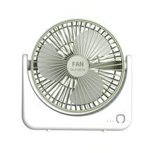USB Fan Rechargeable Lithium Battery Office Desktop Student Dormitory Three Level Adjustment Light Sound Strong Wind