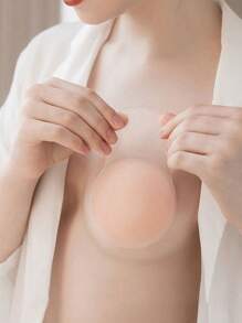 1 Pair Reusable Silicone Floral Nipple Covers, Sticky Breast Petals For Backless, Strapless Bras, Wedding Dresses, Workouts, Fits All Bust Sizes