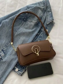 Fashionable, Casual, And Minimalist Chain Underarm Bag With Flap Shoulder Bag, Suitable For Shopping, Wallet, Shopping, Young Women, College Students, Newcomers, And White-Collar Workers. They Are Very Suitable For Offices, Universities, Work, Business, Commuting, Outdoor, Travel, And Outings