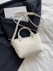 2025 Women's Glitter Material Bucket Handbag, Large Capacity Beach/Travel Shoulder/Crossbody Bag