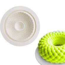 1pc Silicone Round Single Hollow Mousse Cake Chocolate Pudding Cookie Mold Ice Cake Mold Kitchen Handmade DIY Tools