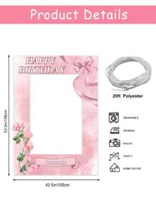 Phông nền màu hồng cho khu chụp ảnh - "Let's Party", chất liệu vinyl màu hồng với nơ, thiết kế hoa, dùng cho sinh nhật, trang trí tiệc cưới, trang trí tiệc công chúa, đa chức năng, trang trí, có thể tái sử dụng, tinh tế, phong cách, chất lượng cao, nhiều màu sắc, hiện đại, tùy chỉnh, cá nhân hóa, độc đáo, nhà cửa, sân vườn, văn phòng, kỷ niệm, ngày lễ tình nhân, ngày của mẹ, sinh nhật, ngày của cha, lễ tốt nghiệp, đám cưới, tân gia, trang trí nhà cửa, kỳ nghỉ hè, nhà cửa và đời sống, không khí Giáng sinh, quà lưu niệm, nhà cửa và đời sống - Nhiều màu - Xem 3