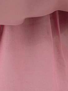 女婴亮片薄纱可爱花童婚礼拖尾礼服，适合派对、生日、外出等场合，不含头饰 - 藕粉色 - 查看 9