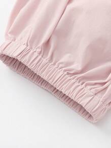 Balabala Girls' Quick-Dry Summer Pants, Lightweight & Breathable - Pink - View 6