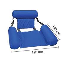 PVC Summer Inflatable Foldable Floating Row, Swimming Pool Water Hammock, Beach Water Sports Lounger Chair, Beach Pool Supplies,New Design Foldable Inflatable Water Floating Bed With Backrest - Multicolor - View 15