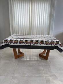 Tablecloth Two Sizes 4 Or 6 Chairs In Oxford Fabric Assorted Prints Fast Shipping - vaquinha poá - Xem 1