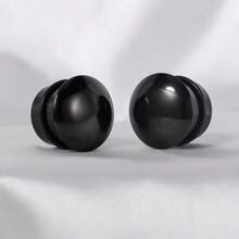 2 件装基本款经典耳塞 316 不锈钢穿孔女士身体首饰扩张器拉伸器耳钉 - 蘑菇頭實心 - 查看 15