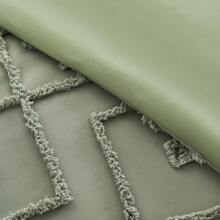 7 Pieces(Queen/King) Bed In A Bag Comforter Set, Stylish Solid Comforter, Soft Microfiber, Comfortable And Warm, Cloud-Like Soft Bedding Set, Bedroom Decor For Spring/Summer/Autumn/Winter, Ideal Gift - màu xanh lá - Xem 6