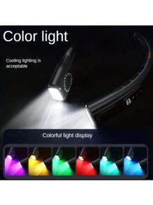 1pc Neck Hanging Fan, Bladeless Portable Neck Fan, Long Battery Life, 5 Adjustable Speeds, LED Display, Dimmable Light, Suitable For Students, Office, Outdoor Travel, Perfect Gift, Holiday Essential