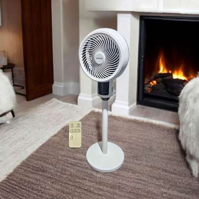 Ventilador Inteligente Pantalla Tactil 360° Alta Potencia Diseño Minimalista