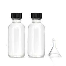 10 sztuk 2 Oz 60ml Mała przezroczysta szklana butelka z pokrywkami, puste pojemniki na napoje wielokrotnego użytku do soku, imbiru, olejków eterycznych, butelki na wodę do użytku na zewnątrz, do uprawiania sportu