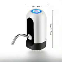 1pc Electric Water Bottle Dispenser, USB Rechargeable Automatic Water Pump, Fits 3-5 Gallon Water Bottles, Portable Drinking Bottle Dispenser For Home, Camping, Office Use