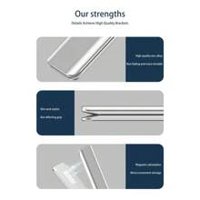 1pc Minimalist Thin Lightweight Foldable Mobile Phone Holder Magnetic Kickstand Card-Style Mount - Multicolor - View 10