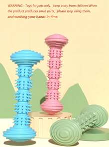 1 Stück Neues Haustier Kauspielzeug Tpr Hundebürste Zahnreinigungsstab, Unzerstörbar & Bissfest - Verschiedenfarbig - Übersicht 11