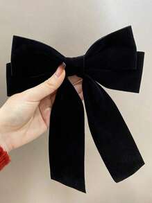 1 Pieza de Elegante y de Alta Gama Clip de Primavera con Forma de Lazo, Accesorio de Cabello Minimalista de unicolor, Apto para Atuendos Diarios de Mujer con Ropa de Estilo Escolar