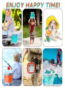 11pcs Children Outdoor Snow Shovel+Beach Toys Water Park Beach Sand Digging & Water Play Tools, Foldable Beach Bucket, Convenient Carry, Parent-Child Interaction Fun Sand & Water Play Set (Style, Accessories & Color Are Random)