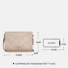 Coach Dames envelop tas schouder crossbody kleine vierkante tas nieuwe stijl oude bloem CAR12 SVPWH