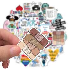 50 stuks verpleegstersstickers grappige verpleegstersstickers stickers voor verpleegkundige geschenken esthetische verpleegstersdag vinyl waterdichte stickers esthetische laptopstickerpakket skateboardstickers waterflesstickers notebookstickers