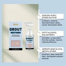 120 ml Spray do czyszczenia płytek - Łatwe czyszczenie łazienek i kuchni, toalet i płytek | Odtłuszczanie i polerowanie | Do wszystkich płytek, płytek ceramicznych do użytku domowego, płytek podłogowych, kuchni i łazienki, specjalistyczny wodoodporny środek czyszczący do toalet