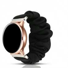 20 毫米 22 毫米 5-8 英寸发圈表带，可爱弹性替换带，适合女性，带快速释放杆，织物表带兼容三星 Galaxy Watch 4 5 Pro Galaxy Active、Active 2 40 毫米 44 毫米手表智能手表（黑色），表带兼容三星 Galaxy Watch 6 40 / 44 毫米，表带兼容三星 Galaxy Watch 7 40 / 44 毫米 - 黑色 - 查看 10