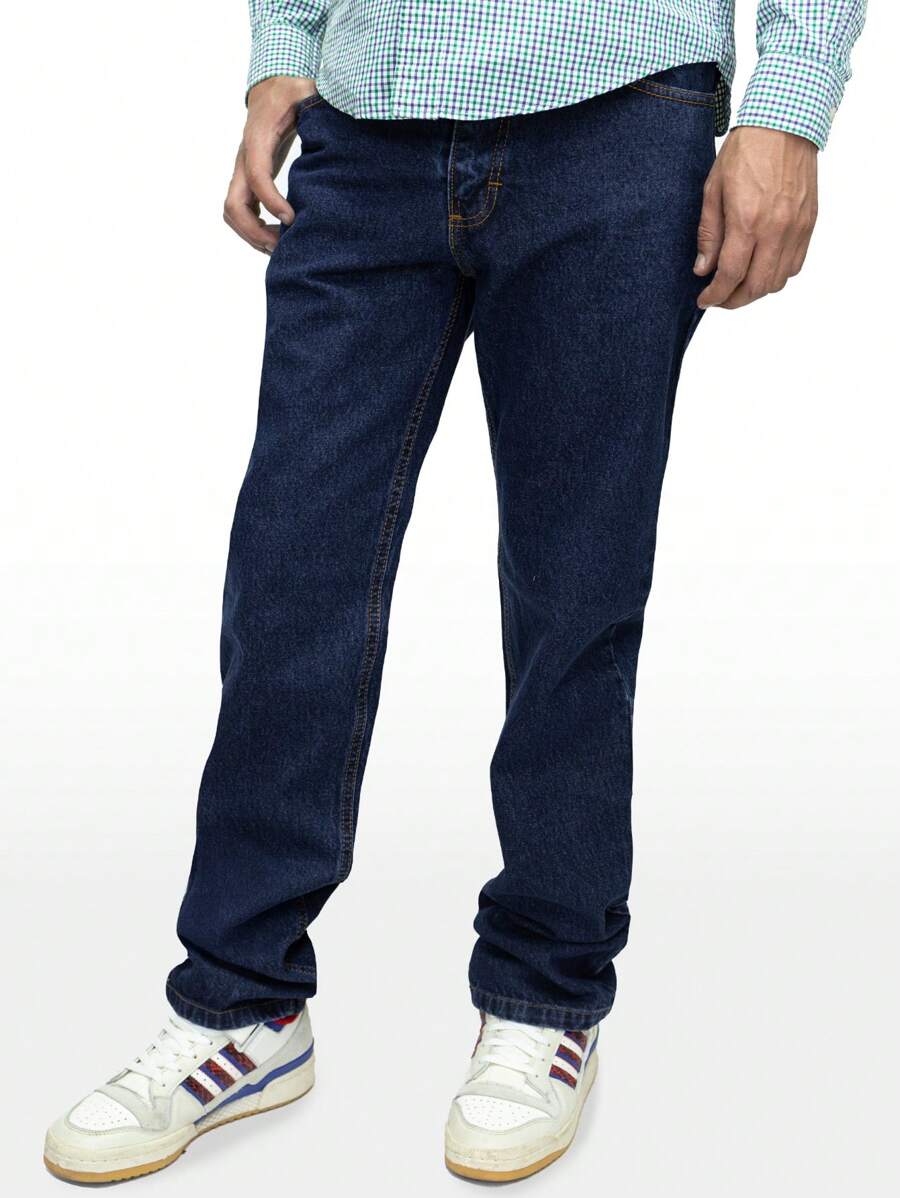 World JSM Silver Denim Jeans Fabric 14 Ounces Thick Silver World - 寶藍色 - 查看 1