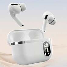 Auriculares inalámbricos Bluetooth minimalistas con pantalla de nivel de batería