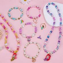 完整的 DIY 配件套件、串珠手链、珍珠串、珠宝制作用品