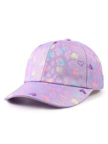 1Pc Girl's Cute Baseball Cap With Rainbow Heart Print - Printed Baseball Cap - View 12