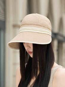 1pc Women's Fashionable Comfortable Lightweight Bucket Hat, Solid Color - Ideal Travel Companion, Suitable For Daily Sun Protection - Multicolor - View 6