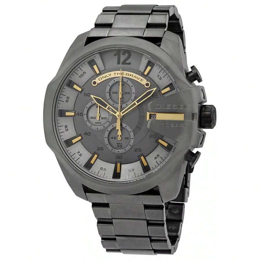Men's Mega Chief Chronograph Grey Dial Watch DZ4466 - 黑色 - 查看 1