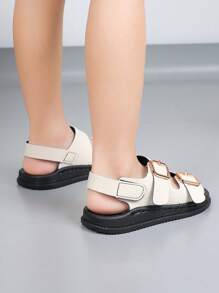 Dép Sandal Cho Bé, Dép Sandal Thời Trang Thường Ngày Cho Bé Trai Thoải Mái Có Móc Và Vòng - trắng - Xem 5