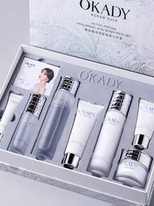 玻尿酸活性肽焕颜七件套补水保湿化妆品套装护肤品套装情人节母亲节礼物 - 彩色 - 查看 2