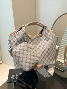 Boutique And Versatile Handbag For Women, Shoulder Large Capacity Phone Bag, Contrasting Color And Versatile Small Bag, Solid Color And Minimalist Bag, High-End And Beautiful