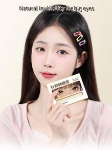 200片双眼皮贴，配1个涂抹工具，自然隐形双眼皮贴，提拉眼皮，超隐形仿生蜂窝设计，瞬间提拉眼部，适用于各种类型的单眼皮不对称，化妆，价格实惠，房间装饰，梳妆台，旅行，卧室，化妆配件，价格实惠，圣诞礼物，化妆品，化妆工具，便宜货，礼物，女士礼物，圣诞礼物 - 彩色 - 查看 2