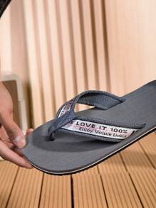 Men's Casual And Fashionable Flip Flops With Soft And Comfortable Sole, For Indoor And Outdoor Use, Unisex Coffee Brown Sandals