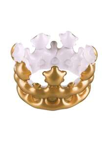 2pcs Inflatable Adult Queen Crown, Bizarre Dress Hen Party Decoration Toys, Inflatable Crown Carnival Costumes, King Costumes.This Small Crown Is Perfect For Adults, Adding A Touch Of Fun To Birthday Celebrations, Role-Playing Events, And Costume Parties