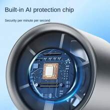 便携式手持风扇，120 档可调速涡轮迷你风扇，1800mAh 可充电电池个人风扇，金属机身，液晶数字显示屏，大功率静音鼓风机，适合女性/男性旅行/露营/户外的礼物 - 灰色 - 查看 4