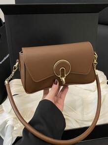 Fashionable, Casual, And Minimalist Chain Underarm Bag With Flap Shoulder Bag, Suitable For Shopping, Wallet, Shopping, Young Women, College Students, Newcomers, And White-Collar Workers. They Are Very Suitable For Offices, Universities, Work, Business, Commuting, Outdoor, Travel, And Outings