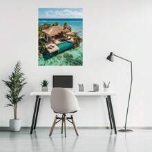 Abstract Seascape Canvas Painting