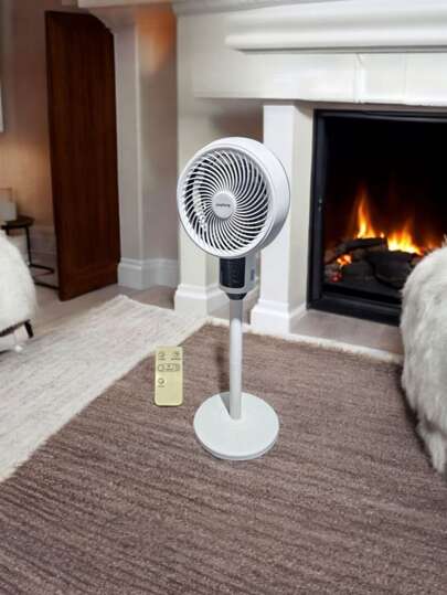 Ventilador Inteligente Pantalla Tactil 360° Alta Potencia Diseño Minimalista