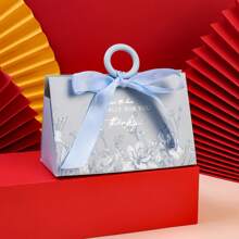 Elegant European Style Gift Box, Triangle Shaped Pearl Floral Design, Creative High-End Wedding Candy Box, Handbag For Mother's Day, Wedding, Birthday, Anniversary And Holiday Party Gift Packaging, Suitable For Candy, Chocolate, Candy And Other Items