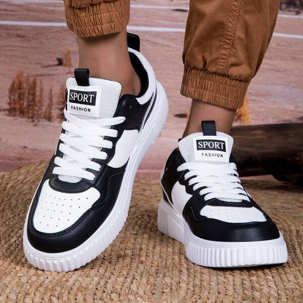 Classic Summer New Fashion Breathable Casual Student White Sneakers Matched With Black Shoes, Korean Sports Shoes For Men, High-End Feel